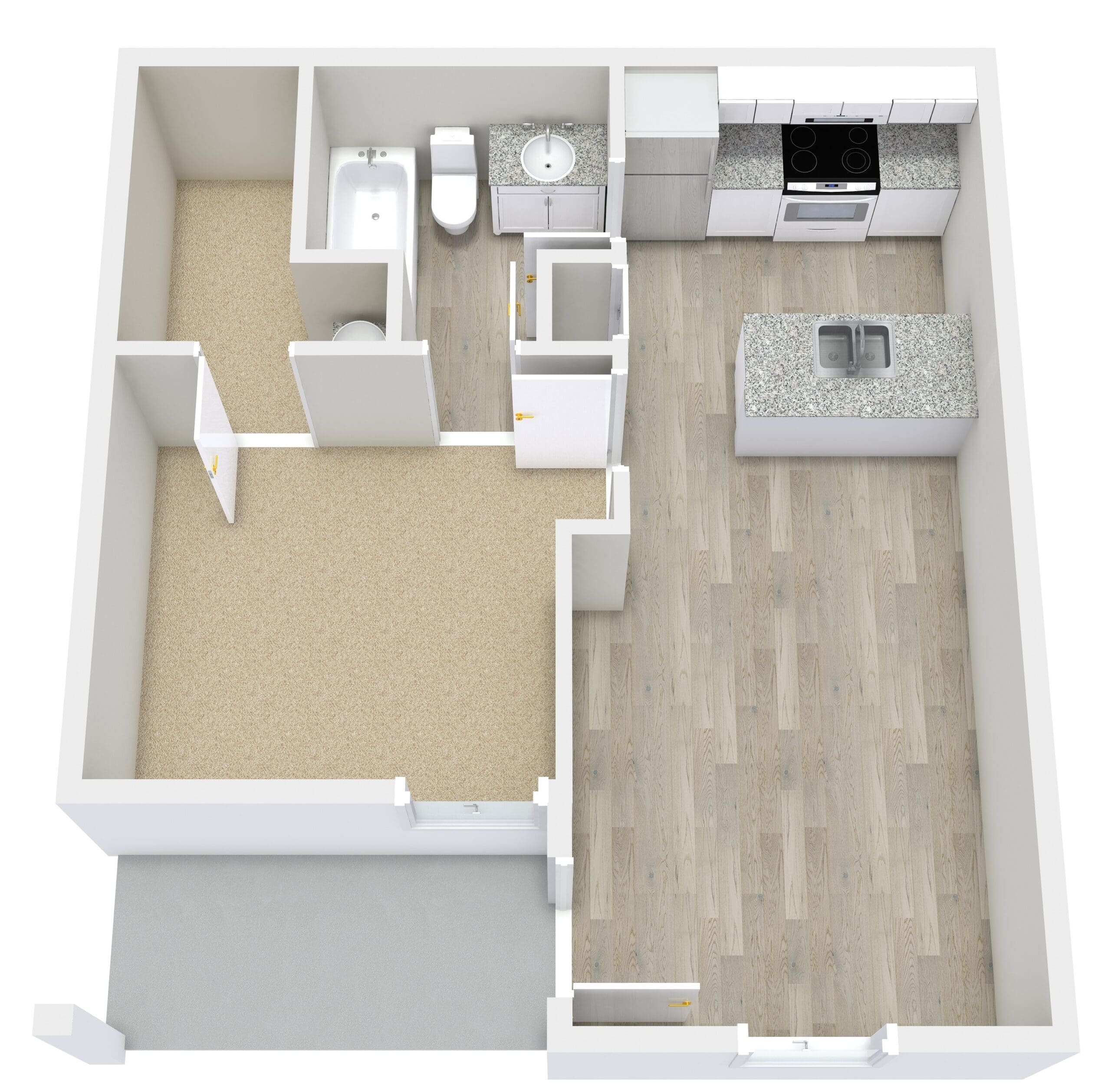 Floorplan - Abby Select - Without Furniture (1) Abby Glenn Upgraded Furnished Apartment Huntsville AL Madison AL